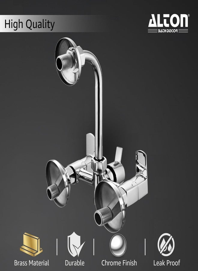 ألتون خلاط حائط نحاسي ALTON QDRL5885 مع إمكانية تركيب دش علوي وأنبوب منحني بطول 190 مم (كروم) - Image 5